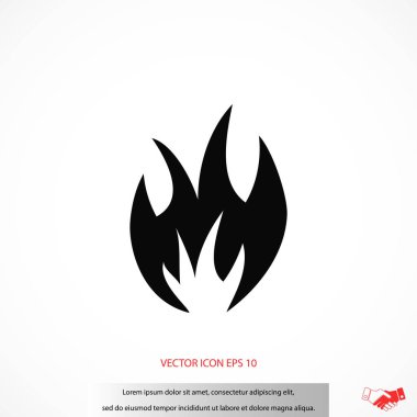 Yangın simge vektör