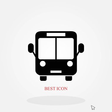 otobüs simge vektör