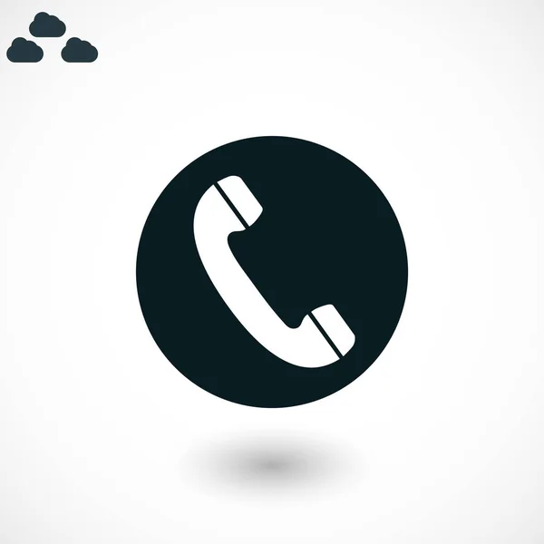 Telephone receiver vector icon — Stock Vector