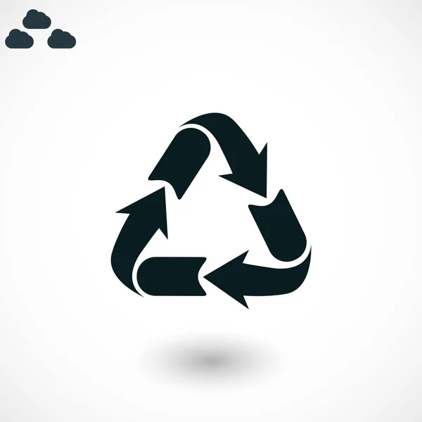 Recycle teken pictogram — Stockvector