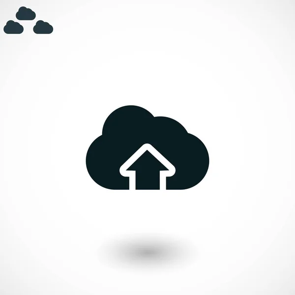Icône signe nuage — Image vectorielle