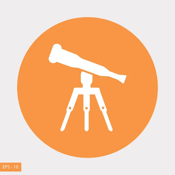 Vettore icona telescopio — Vettoriale Stock