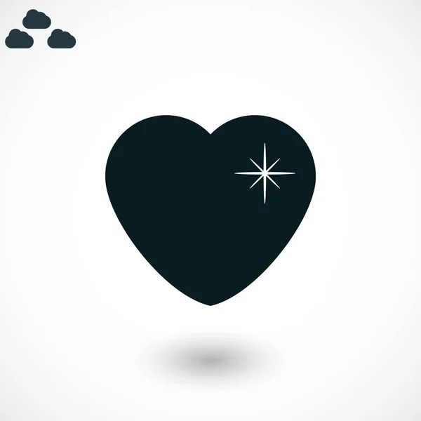 Heart star icon — Stock Vector