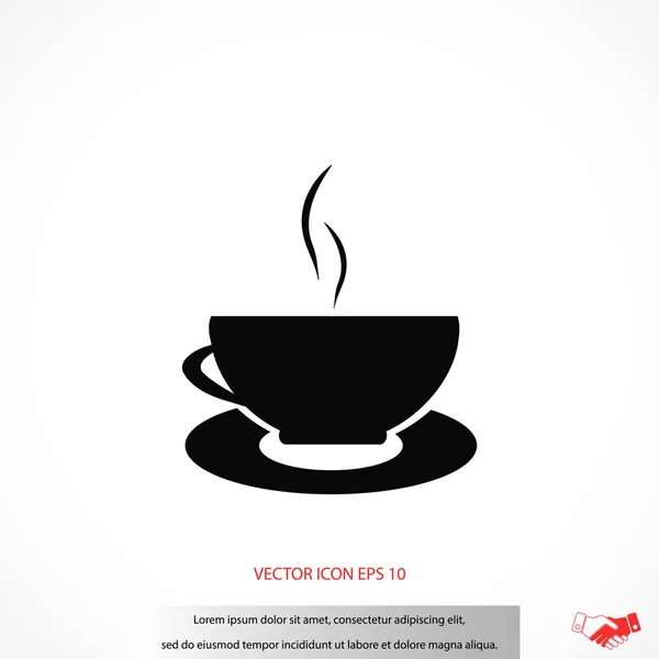 Koffie pictogram vector — Stockvector