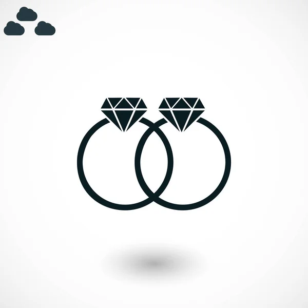 Ringen vector pictogram — Stockvector