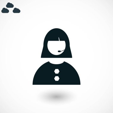 Kadının yüz simgesi