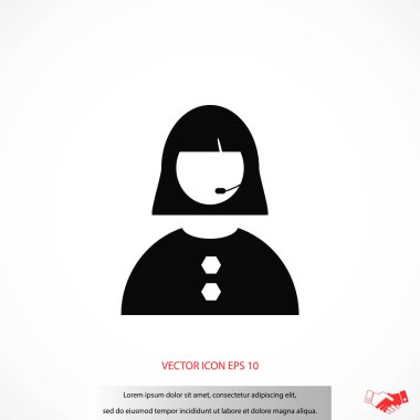 Kadının yüz simgesi