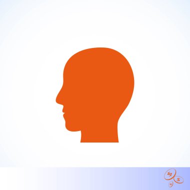 Kafa vektör simgesi