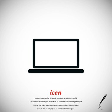 Dizüstü bilgisayar Simgesi Vektörü