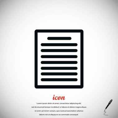 Kağıt simge vektör