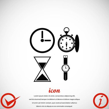 Saatler simgeler vektör