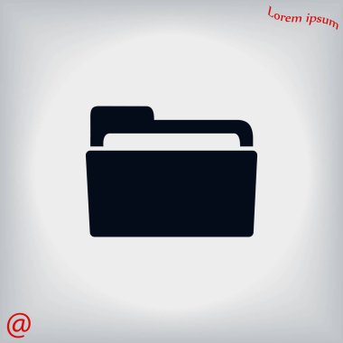 klasör simge vektör