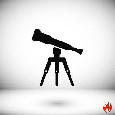 Teleskop simge vektör