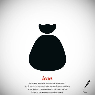 Para çantası işareti simgesi