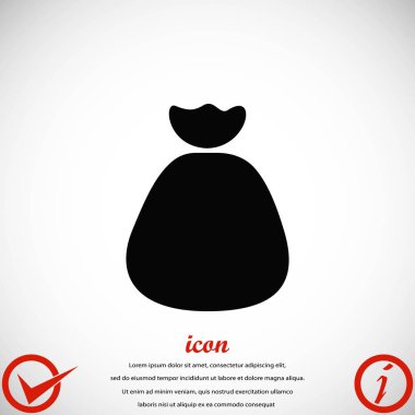 Para çantası işareti simgesi