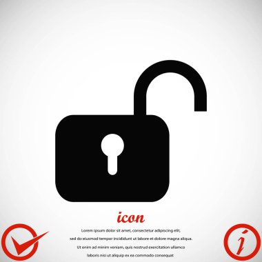 asma kilit simgesi vektör