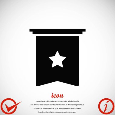 Yıldız simgesi vektör