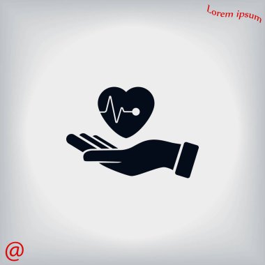 elinde kalp simgesi