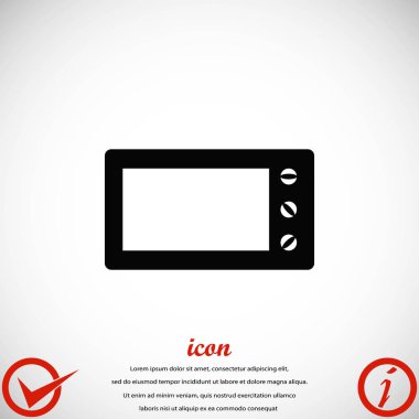 mikrodalga fırın vektör simgesi