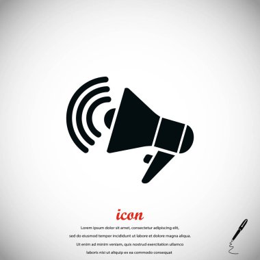 Hoparlör simgesi vektör