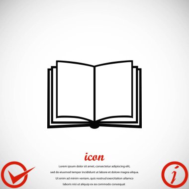 kitap simgesi beyaz arkaplanda izole edildi