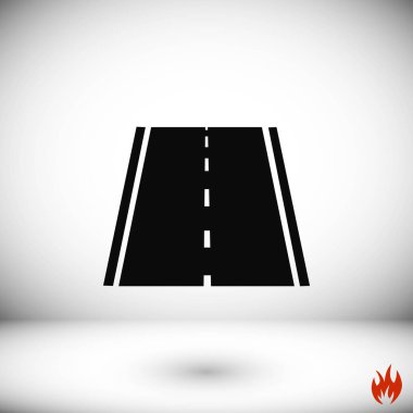 yol simgesi, vektör