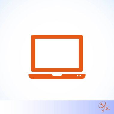 vektör monitör simgesini