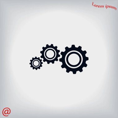 dişli simge vektör