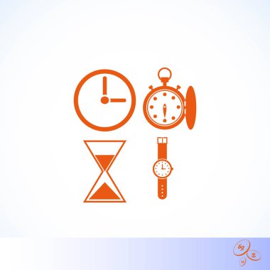 Saatler simgeler vektör