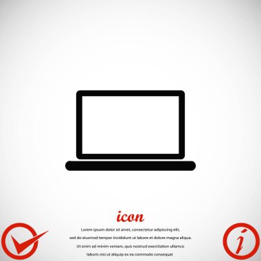 Dizüstü bilgisayar Simgesi Vektörü