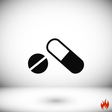 Kapsül Vektör Simgesi