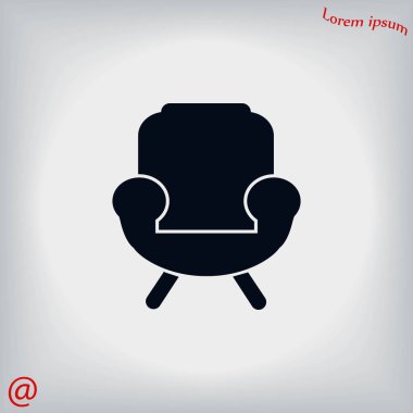 Koltuk simgesi vektörü