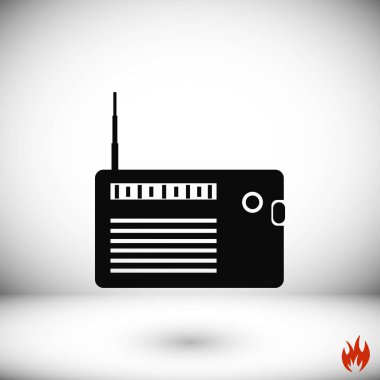 radyo simge vektör