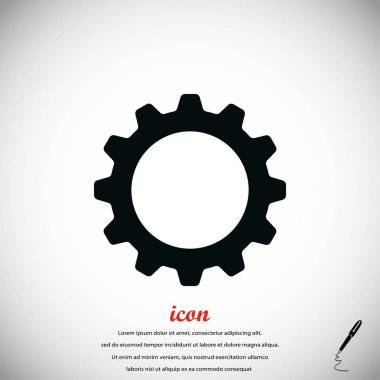 dişli simge vektör