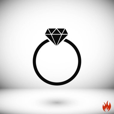 Yüzük simge vektör