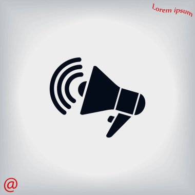 Hoparlör simgesi vektör