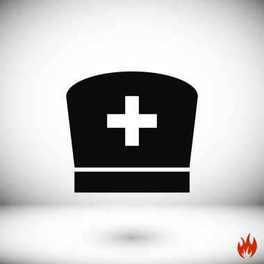 Düz hemşire simgesi