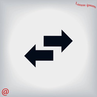 Geri dönüşüm vektör simgesi