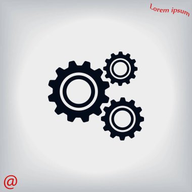 dişli simge vektör