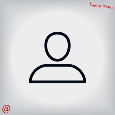 Kullanıcı simge vektör