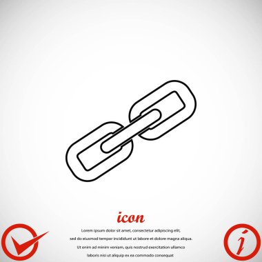 Zincir bağlantı simge vektör