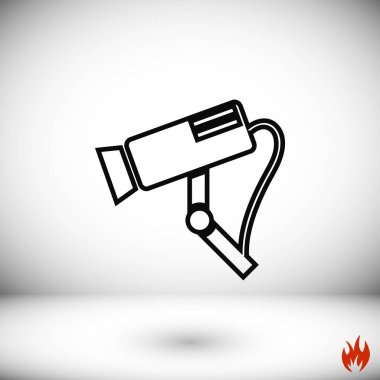 Gözetim kamerası vektör simgesi