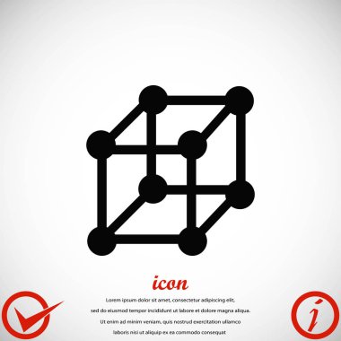  küp simge vektörü