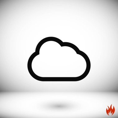 bulut vektör simgesi