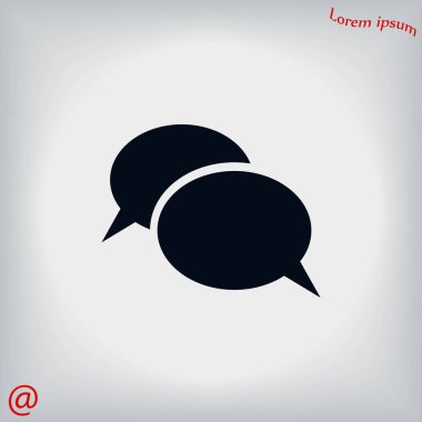 iletişimin bir düz simgesi