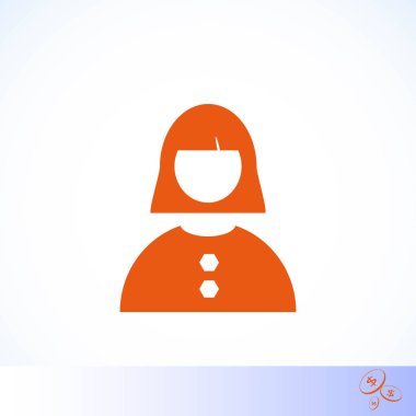 kadın simge vektör