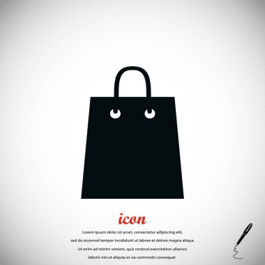 çanta vektör simgesi