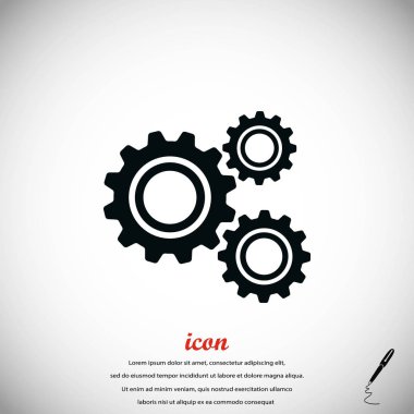 dişli simge vektör