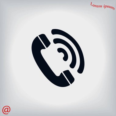 telefon alıcısı vektör simgesi