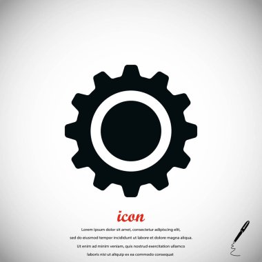 dişli simge vektör